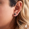Thumbnail Image 2 of 6mm Black Cubic Zirconia Stud Earrings in Sterling Silver