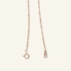 Thumbnail Image 1 of 020 Gauge Singapore Chain Necklace in 10K Solid Rose Gold - 20"