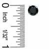 Thumbnail Image 1 of 6mm Black Cubic Zirconia Stud Earrings in 10K White Gold