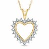Thumbnail Image 0 of Diamond Accent Heart Pendant in 18K Gold-Plated Sterling Silver