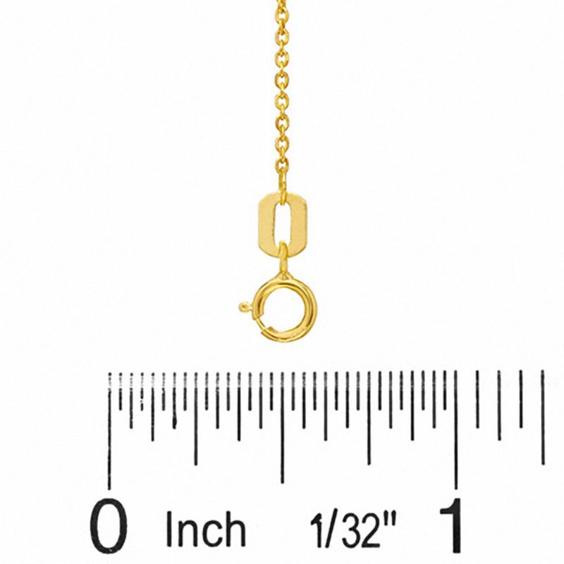 10K Hollow Gold Light Cable Chain - 18"