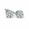 Thumbnail Image 0 of Diamond Accent Seven Stone Illusion Earrings in 10K White Gold