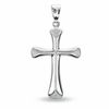Thumbnail Image 0 of Flare Cross with Satin Tips in 14K White Gold