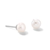 Thumbnail Image 0 of 6mm Cultured Freshwater Pearl Stud Earrings in Sterling Silver
