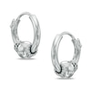 Thumbnail Image 0 of Sterling Silver Ball Bali Hoop Earrings