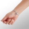Thumbnail Image 4 of Diamond Accent S Heart Dangle Bracelet in Sterling Silver - 7.25"