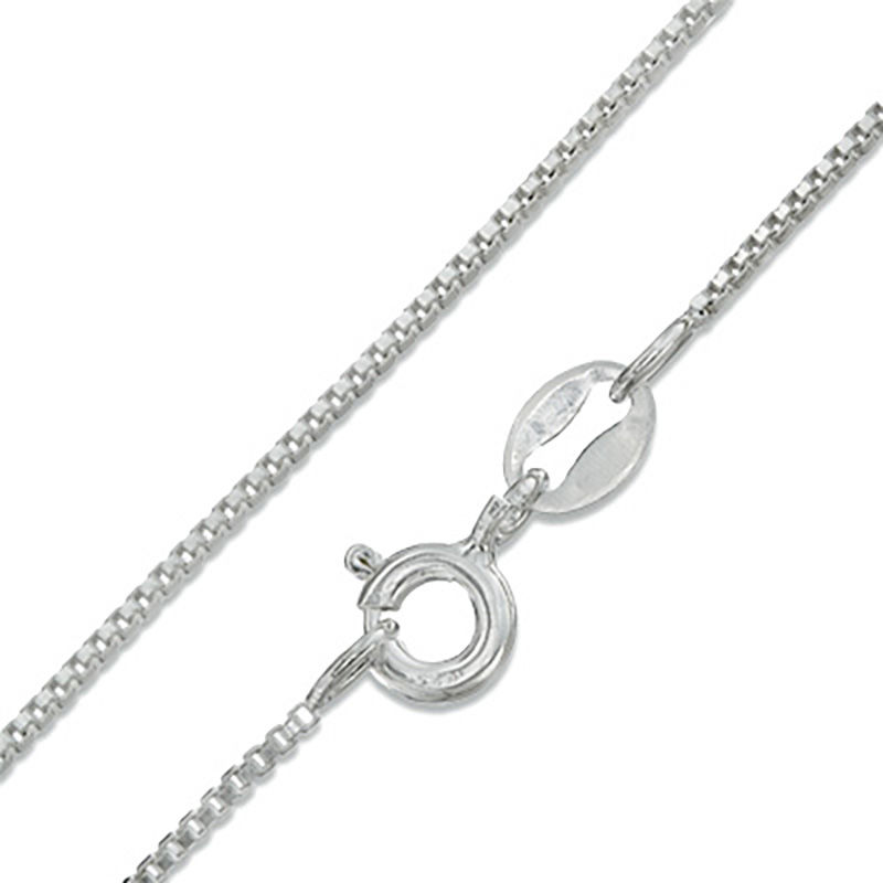 Made in Italy Child's 090 Gauge Box Chain Necklace in Solid Sterling Silver - 15"