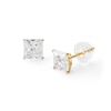 Thumbnail Image 0 of 5mm Square-Cut Cubic Zirconia Stud Earrings in 10K Gold
