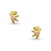 Thumbnail Image 0 of Child's Cubic Zirconia Dancing Bear Stud Earrings in 10K Gold
