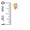 Thumbnail Image 1 of Child's Cubic Zirconia Dancing Bear Stud Earrings in 10K Gold