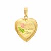 Thumbnail Image 0 of "I Love You" Heart Locket Charm in 14K Tri-Tone Gold Fill