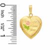 Thumbnail Image 1 of "I Love You" Heart Locket Charm in 14K Tri-Tone Gold Fill