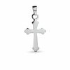 Thumbnail Image 0 of Scallop Cross Charm in Sterling Silver