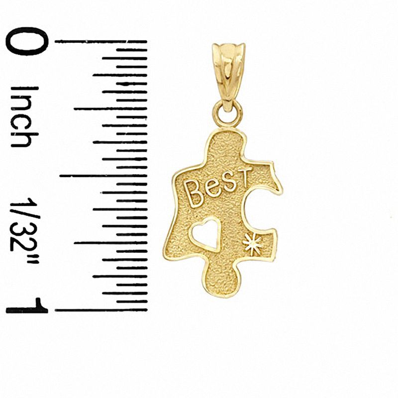 Child's Breakable Best Friends Puzzle Charm in 10K Gold