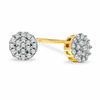 Thumbnail Image 0 of 1/10 CT. T.W. Diamond Composite Round Earrings in 10K Gold