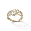 Thumbnail Image 0 of Cubic Zirconia Heart Ring in 10K Gold