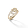 Thumbnail Image 1 of Cubic Zirconia Heart Ring in 10K Gold