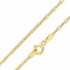 Thumbnail Image 0 of 10K Gold 040 Gauge Hollow Forzatina Chain Necklace - 16"