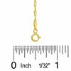 Thumbnail Image 1 of 10K Gold 040 Gauge Hollow Forzatina Chain Necklace - 16"