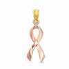 Thumbnail Image 0 of Breast Cancer Awareness Charm in 10K Two-Tone Gold