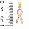 Thumbnail Image 1 of Breast Cancer Awareness Charm in 10K Two-Tone Gold