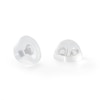 Thumbnail Image 1 of 4mm Heart-Shaped Simulated Opal Stud Earrings in 10K White Gold with CZ