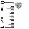 Thumbnail Image 1 of 1/5 CT. T.W. Diamond Heart Composite Earrings in 10K White Gold