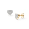 Thumbnail Image 0 of 1/6 CT. T.W. Diamond Heart Composite Earrings in 10K Gold