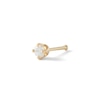 Thumbnail Image 0 of 14K Semi-Solid Diamond Accent Nose Stud - 22G 1/4"