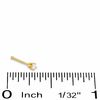 Thumbnail Image 1 of 14K Solid Gold Diamond Accent Nose Stud - 22G 3/8"