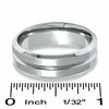 Thumbnail Image 2 of Stainless Steel Lined Wedding Band - Size 12
