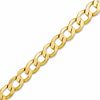 Thumbnail Image 0 of 5.1mm Hollow Curb Chain Bracelet in 10K Gold - 8"