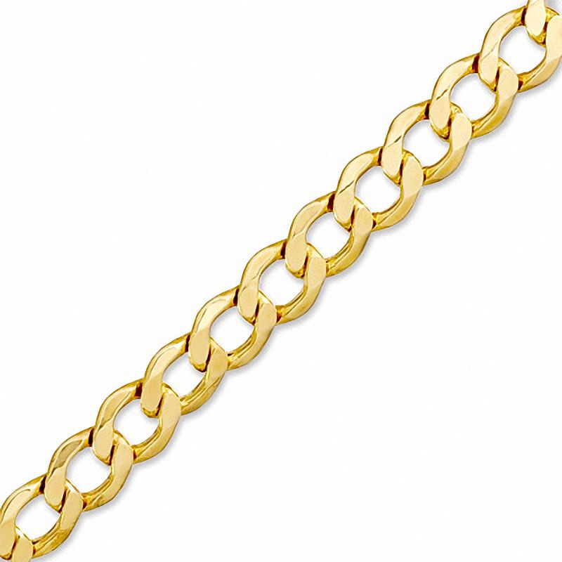 5.1mm Hollow Curb Chain Bracelet in 10K Gold - 8"