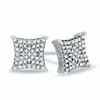 Thumbnail Image 0 of 1/5 CT. T.W. Diamond Square Stud Earrings in 10K White Gold