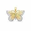Thumbnail Image 0 of Lacy Filigree Butterfly Charm in 10K Two-Tone Gold