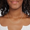 Thumbnail Image 2 of 016 Gauge Diamond-Cut Rope Chain Necklace in 10K Solid Gold Bonded Sterling Silver - 18"
