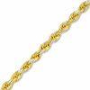 Thumbnail Image 0 of 3mm Rope Chain Bracelet in Sterling Silver with 10K Gold Plate - 8"