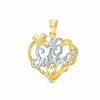 Thumbnail Image 0 of Sweet 16 Heart Charm in 10K Two-Tone Gold