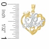 Thumbnail Image 1 of Sweet 16 Heart Charm in 10K Two-Tone Gold