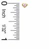 Thumbnail Image 1 of Child's Heart-Shaped Pink Cubic Zirconia Earrings in 10K Gold