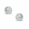 Thumbnail Image 0 of Child's 3mm Cubic Zirconia Earrings in 10K White Gold