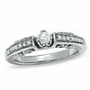 Thumbnail Image 0 of 1/4 CT. T.W. Diamond Engagement Ring in 10K White Gold - Size 7
