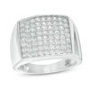 Thumbnail Image 0 of Cubic Zirconia Square Band in Sterling Silver - Size 11