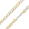 Thumbnail Image 0 of Reversible 10K Gold over Sterling Silver 4.5mm Pavé Curb Chain Necklace - 20"