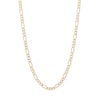 Thumbnail Image 0 of Made in Italy 080 Gauge Pavé Figaro Chain Necklace in 10K Gold Bonded Sterling Silver - 18"
