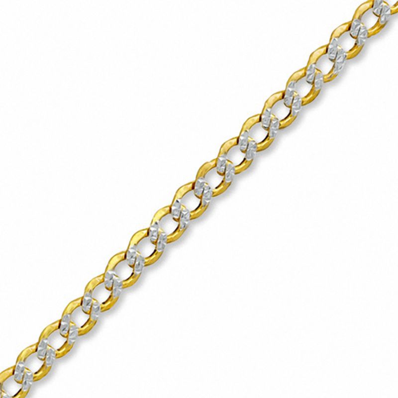 080 Gauge Polished Curb Chain Bracelet in 14K Gold Bonded Sterling Silver - 7.5"