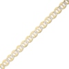 Thumbnail Image 0 of 5.4mm Pavé Mariner Chain Bracelet in Sterling Silver with 10K Gold Plate - 8"