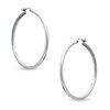 Thumbnail Image 0 of 45mm Square Tube Hoop Earrings in Hollow Sterling Silver