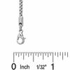 Thumbnail Image 1 of Stainless Steel 2mm Open Box Chain Necklace - 24"