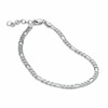 Thumbnail Image 1 of 100 Gauge Figaro Chain Anklet in Sterling Silver - 10"